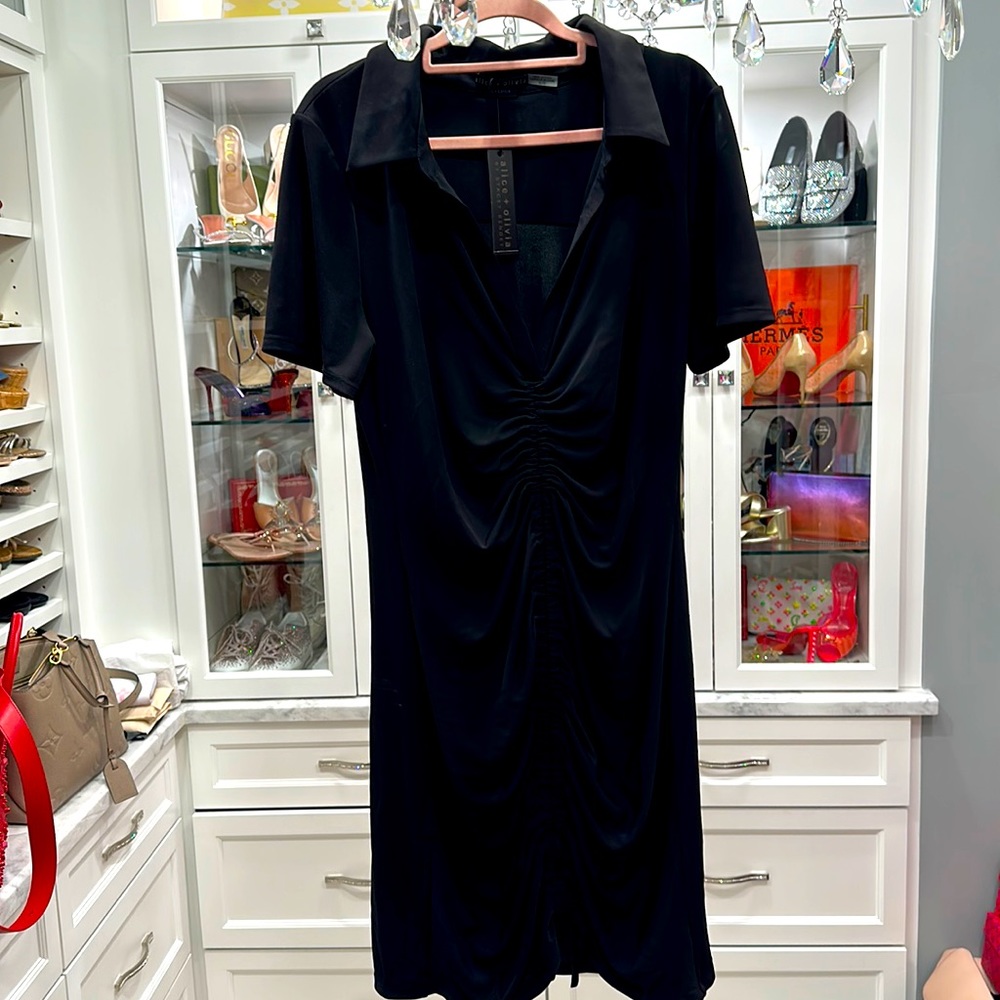 Black knit jersey Alice and Olivia Dress